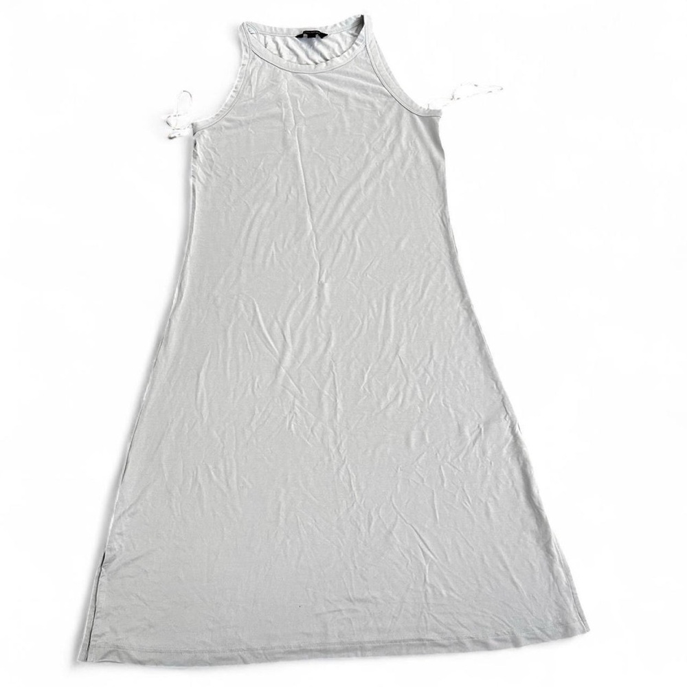 Banana Republic elegant off white sleeveless flattering comfortable summer dress